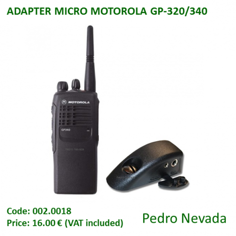 ADAPTER MICRO MOTOROLA GP-320/340 - Pedro Nevada