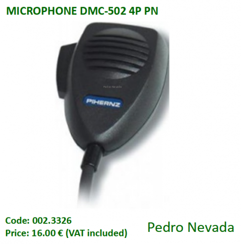 MICROPHONE DMC-502 4P REDUCED - Pedro Nevada
