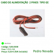 CABO ALIMENTAÇÃO  2 PINOS  TIPO GE - Pedro Nevada