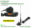 KIT JOPIX PT-31 + ANTENA SUPER SANTIAGO 200 (34 cm) - Pedro Nevada