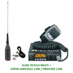 KIT ALAN 78 PLUS MULTI + ANTENA SUPER SANTIAGO 1200