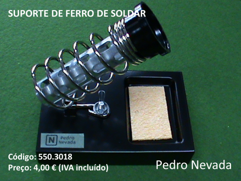 SUPORTE DE FERRO DE SOLDAR - Pedro Nevada