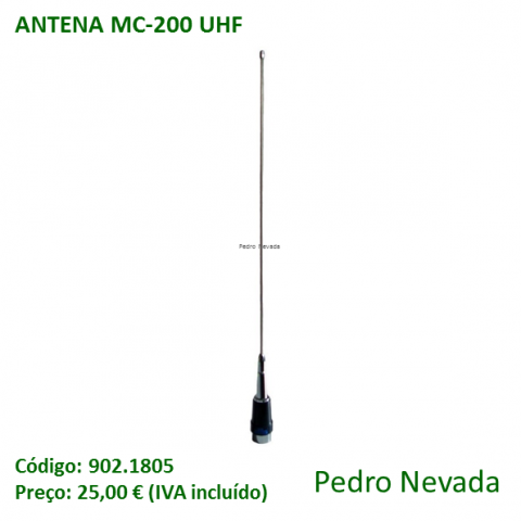 ANTENA MC-200 UHF - Pedro Nevada