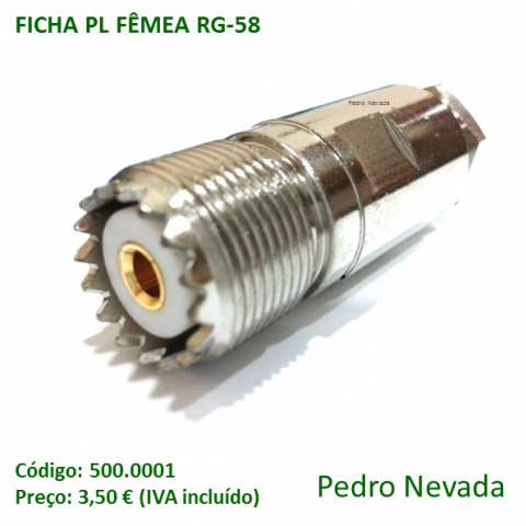 FICHA PL FÊMEA RG-58 - Pedro Nevada