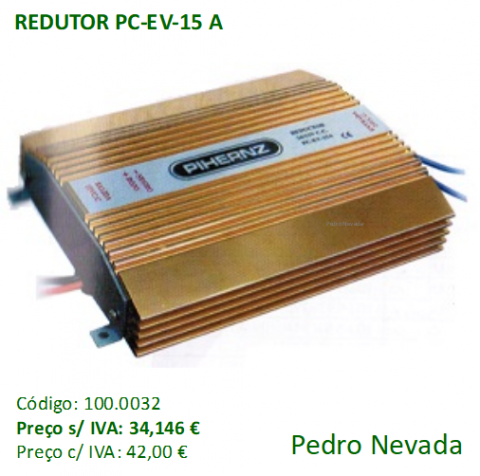 REDUTOR PC-EV-15 A - Pedro Nevada