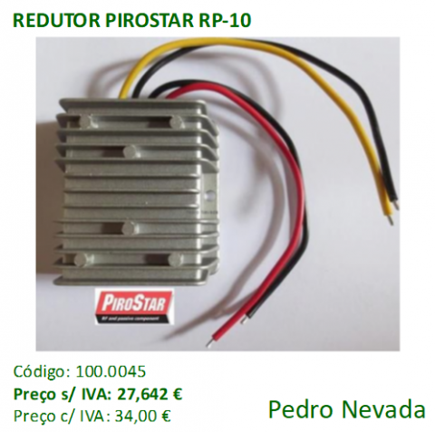 REDUTOR PIROSTAR RP-10 - Pedro Nevada