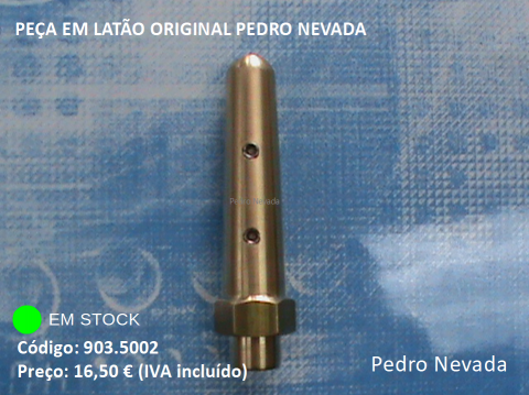 PEÇA EM LATÃO ORIGINAL PEDRO NEVADA - Pedro Nevada