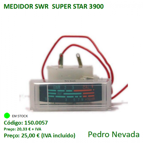 MEDIDOR SWR  SUPER STAR 3900 - Pedro Nevada