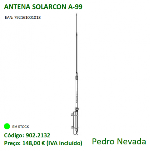 ANTENA SOLARCON A-99 - 1/2 λ - Pedro Nevada