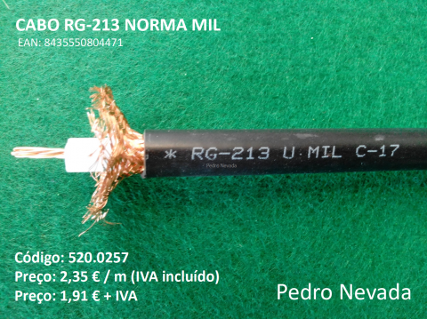 CABO RG-213 NORMA MIL - Pedro Nevada