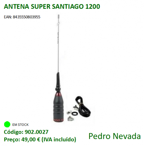 ANTENA SUPER SANTIAGO 1200 - Pedro Nevada