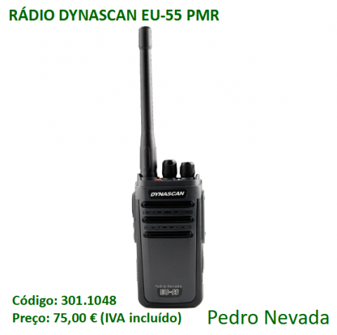 RÁDIO DYNASCAN EU-55 PMR - Pedro Nevada