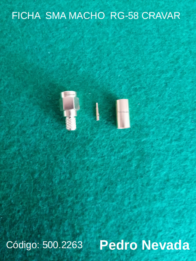 FICHA SMA MACHO RG-58 CRAVAR - Pedro Nevada
