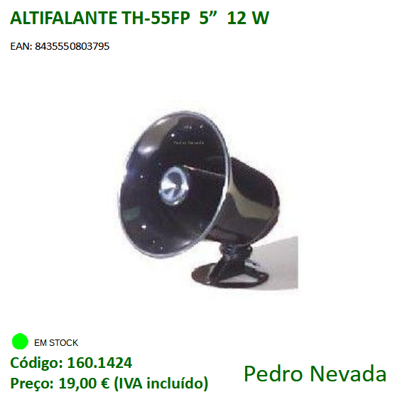 ALTIFALANTE TH-55FP 5" 12 W - Pedro Nevada
