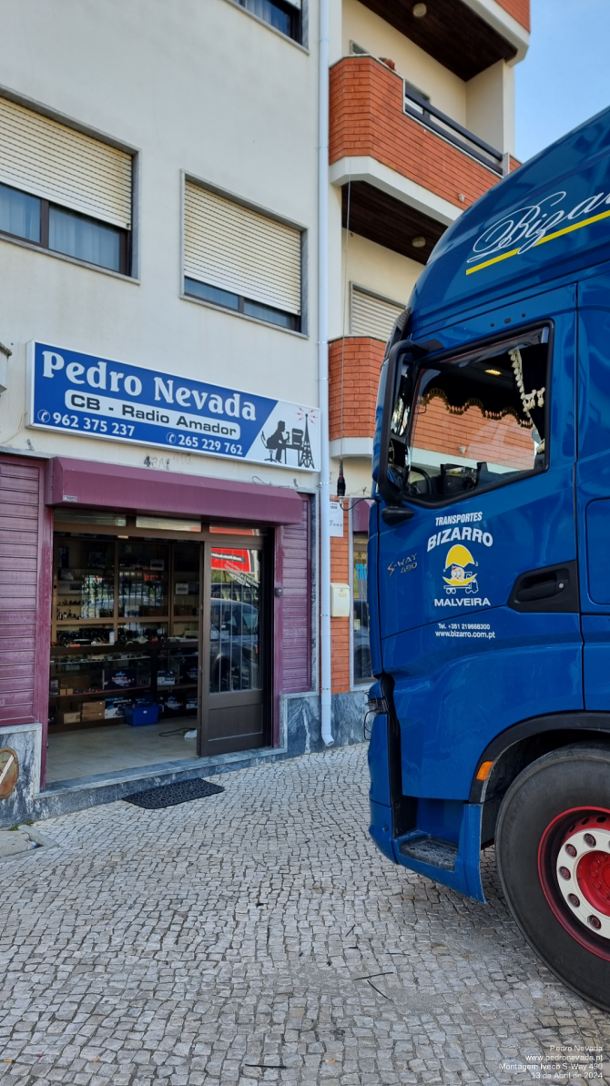 MONTAGEM ANTENA IVECO S-WAY 490 - IMAGEM 1 - Pedro Nevada