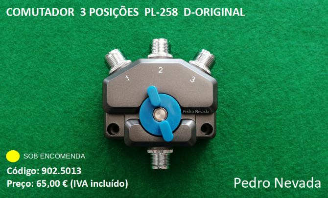 COMUTADOR  3 POSIÇÕES  PL-258  D-ORIGINAL - Pedro Nevada