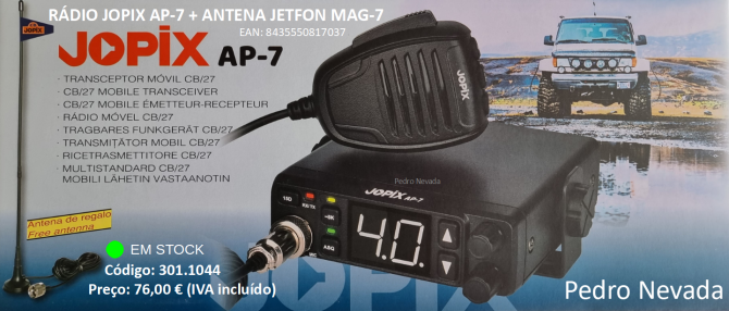 KIT JOPIX AP-7 + ANTENA JETFON MAG-7 - Pedro Nevada