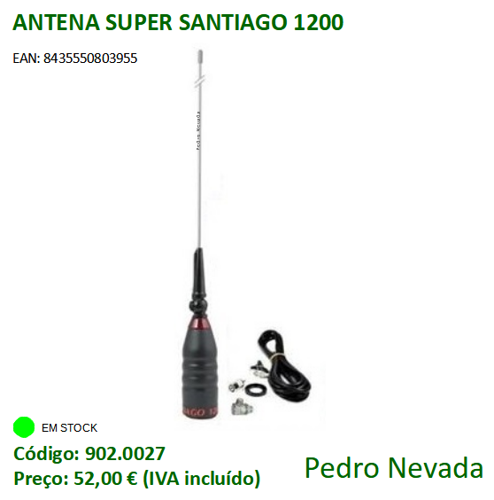 ANTENA SUPER SANTIAGO 1200 - Pedro Nevada