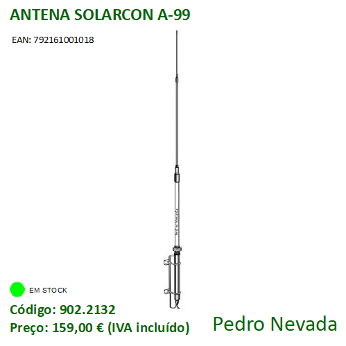 ANTENA SOLARCON A-99 - 1/2 λ - Pedro Nevada