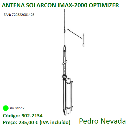 ANTENA SOLARCON IMAX-2000 C/ OPTIMIZER - Pedro Nevada