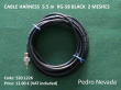 CABLE HARNESS  5.5 m  RG-58 BLACK  2 MESHES - Pedro Nevada