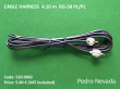 CABLE HARNESS  4.10 m  RG-58 PL/PL - Pedro Nevada