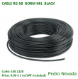 CABLE RG-58  NORM MIL  BLACK - Pedro Nevada