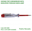 VOLTAGE TEST SCREWDRIVER WITH INDICATION THROUGH NEON LAMP - Pedro Nevada