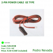 2-PIN POWER CABLE  GE TYPE - Pedro Nevada