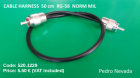 CABLE HARNESS  50 cm  RG-58  NORM MIL - Pedro Nevada