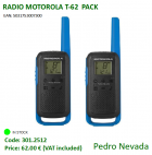 RADIO MOTOROLA T-62 PACK - Pedro Nevada
