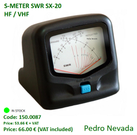 S-METER SWR SX-20 HF / VHF - Pedro Nevada