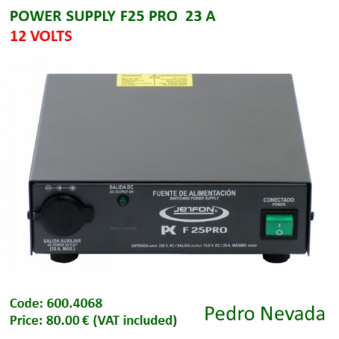 POWER SUPPLY JETFON F25 PRO - Pedro Nevada