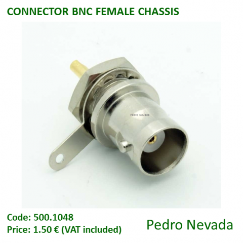 CONNECTOR BNC FEMALE CHASSIS - Pedro Nevada