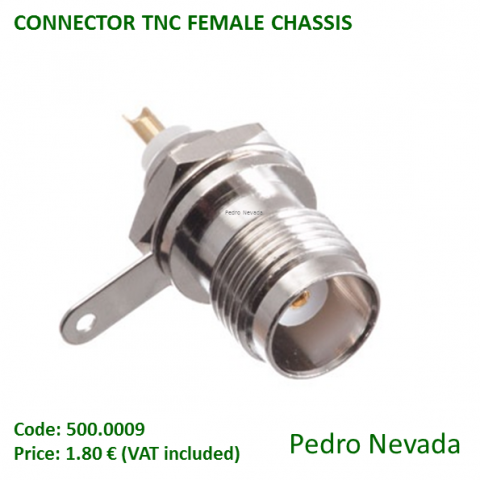 CONNECTOR TNC FEMALE CHASSIS - Pedro Nevada