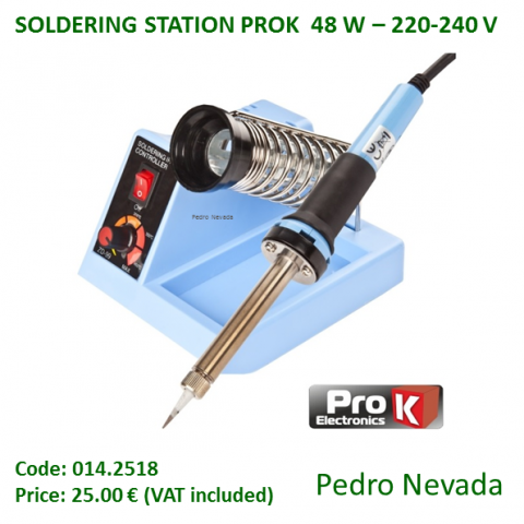 SOLDERING STATION PROK  48 W - 220-240 V - Pedro Nevada