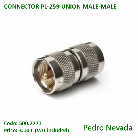 CONNECTOR PL-259 UNION MALE-MALE - Pedro Nevada