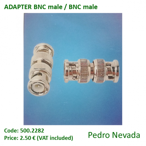 ADAPTER BNC MALE / BNC MALE - Pedro Nevada