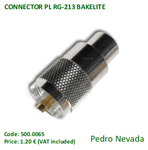 CONNECTOR PL RG-213 BAKELITE - Pedro Nevada