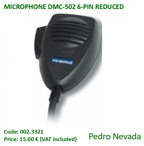 MICROPHONE DMC-502 6-PIN REDUCED - Pedro Nevada