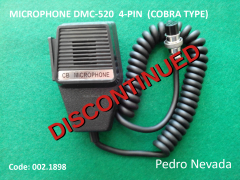 MICROPHONE DMC-520 4-PIN COBRA TYPE - Pedro Nevada