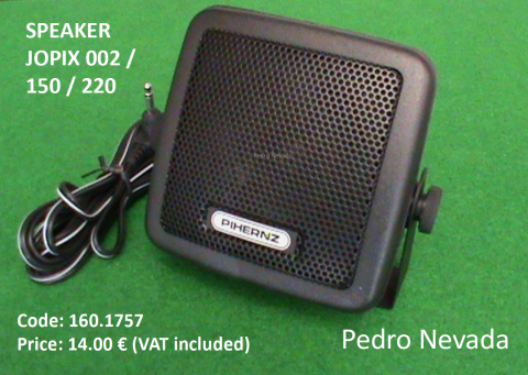 SPEAKER JOPIX 002 / 150 / 220 - Pedro Nevada