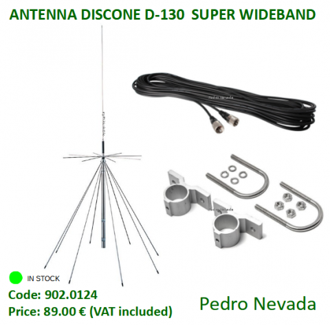 ANTENNA DISCONE D-130 - Pedro Nevada