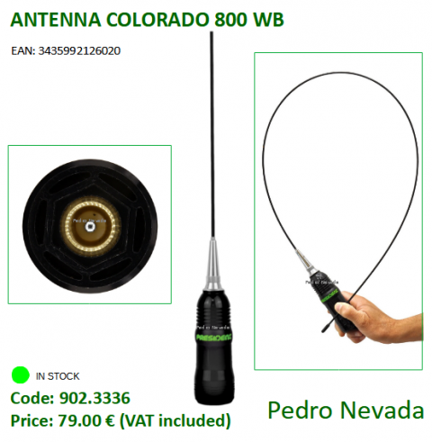 ANTENNA PRESIDENT COLORADO 800 WB - Pedro Nevada