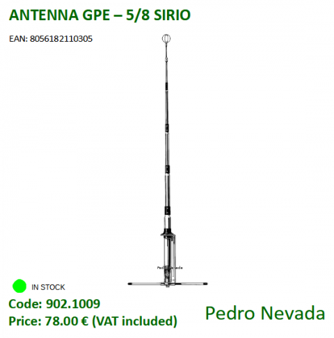ANTENNA GPE - 5/8 SIRIO - Pedro Nevada