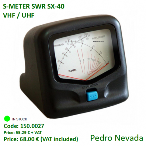 S-METER SWR SX-40  VHF / UHF - Pedro Nevada