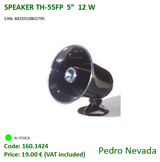 SPEAKER TH-55FP 5" 12 W - Pedro Nevada