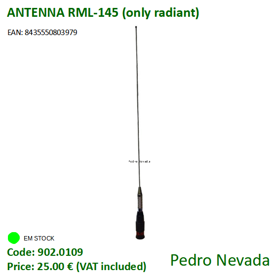 ANTENNA RML-145 (only radiant) - Pedro Nevada